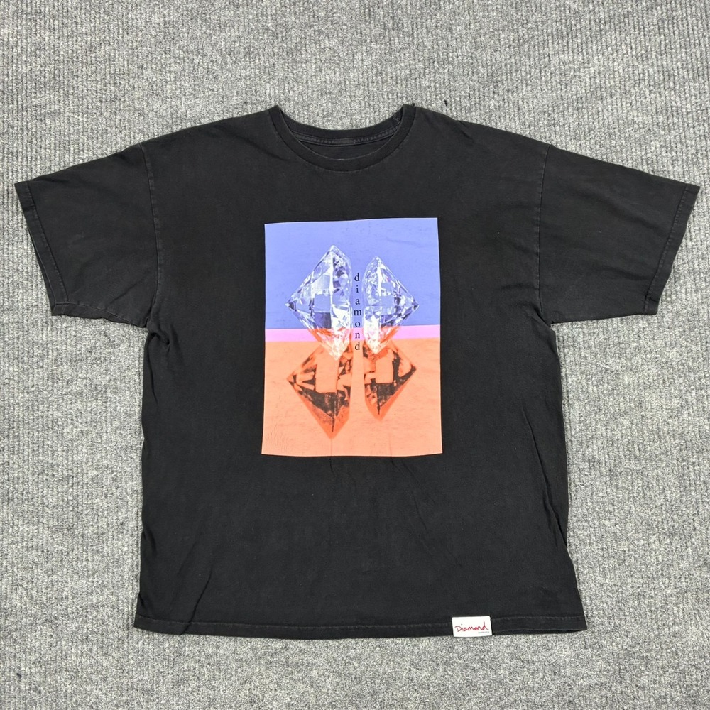 Diamond Supply Co Diamond Graphic T Shirt Black XL Skate Streetwear Cotton